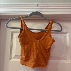 URBAN OUTFITTERS Orange Ribbed Tank Top
